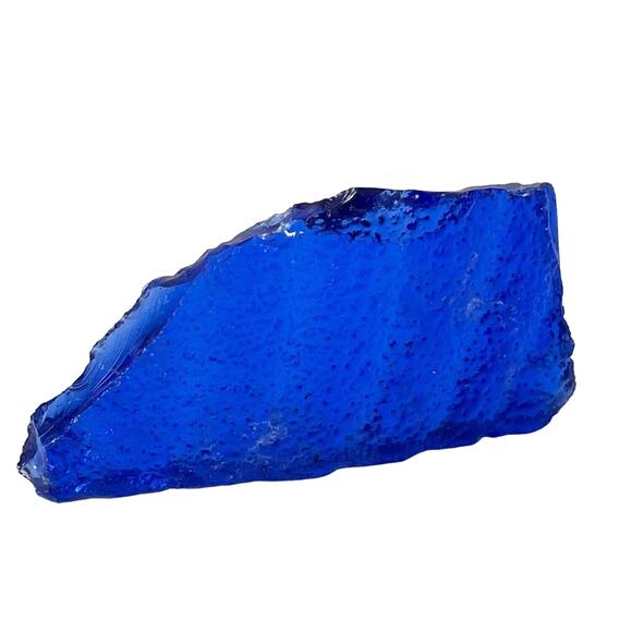 Cobalt Blue Art Glass Cullet Translucent #SM23151 - Picture 1 of 7